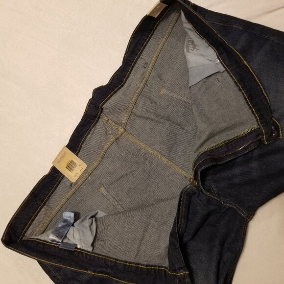 NWT Levi's 541 Men's Athletic Taper Big and Tall Stretch W54 L32 Dark Wash Jeans - Picture 11 of 13